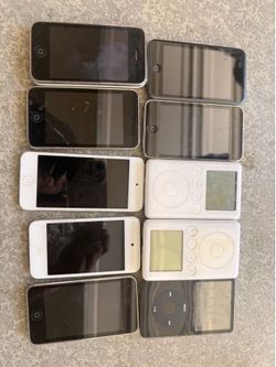10 Vintage Apple iPods & iPhone – AS IS / For Parts