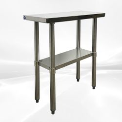12W x 30D x34H All Stainless Steel Table NSF HN-WT3012-SB