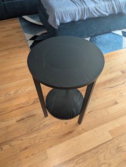 Convenience Concepts Black 24 inch 2 Tier End Table - Urban Modern Design Living Room, Bedroom, Etc