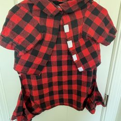 Buffalo Plaid Dog Pajamas (Large)