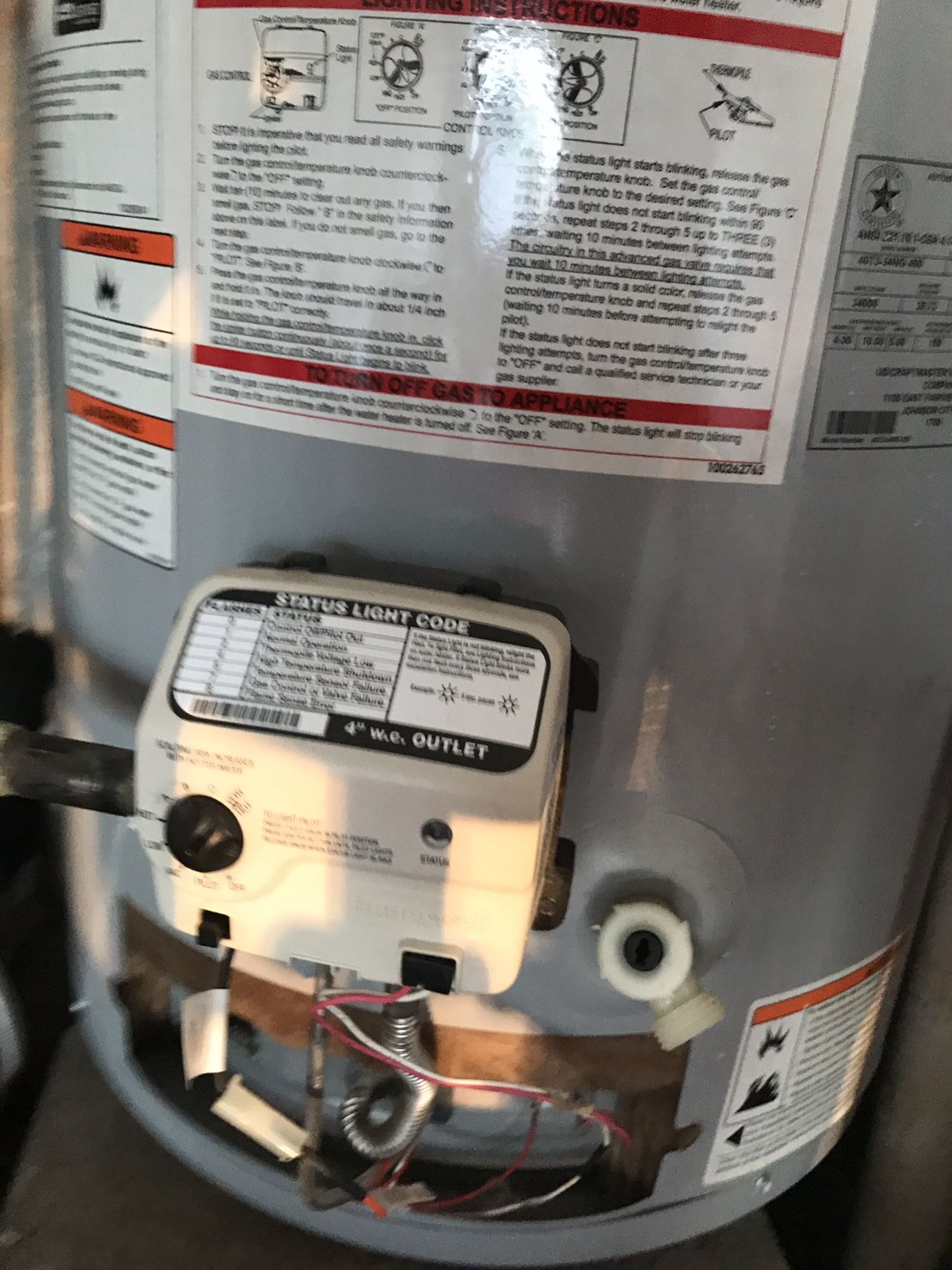 Envirotemp 40Gallon Natural Gas Water Heater for Sale in Village, OK