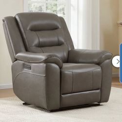 Mason Leather Power Recliner with Power Headrest