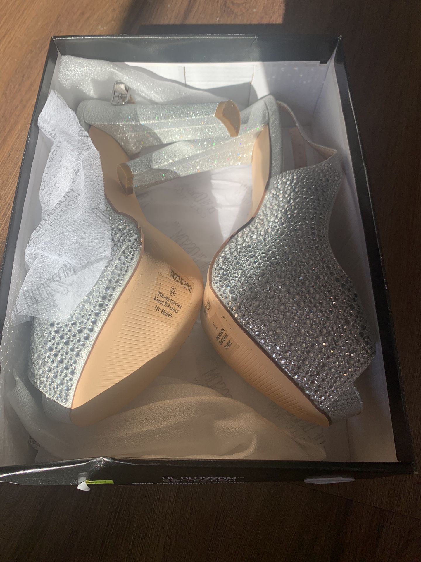 Silver Sparkle High Heels