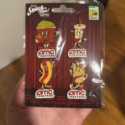 AMC Snack Time Pin Set SDCC Exclusive