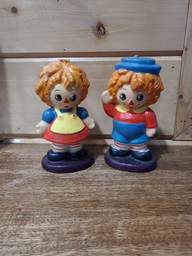 Raggedy Ann And Andy Vintage Candles