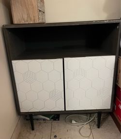 Brown Wood Storage Cupboard