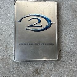 Microsoft Xbox Halo 2 Collector's Edition Steel Case with Cover and Inserts
