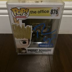signed dwight schrute funko pop