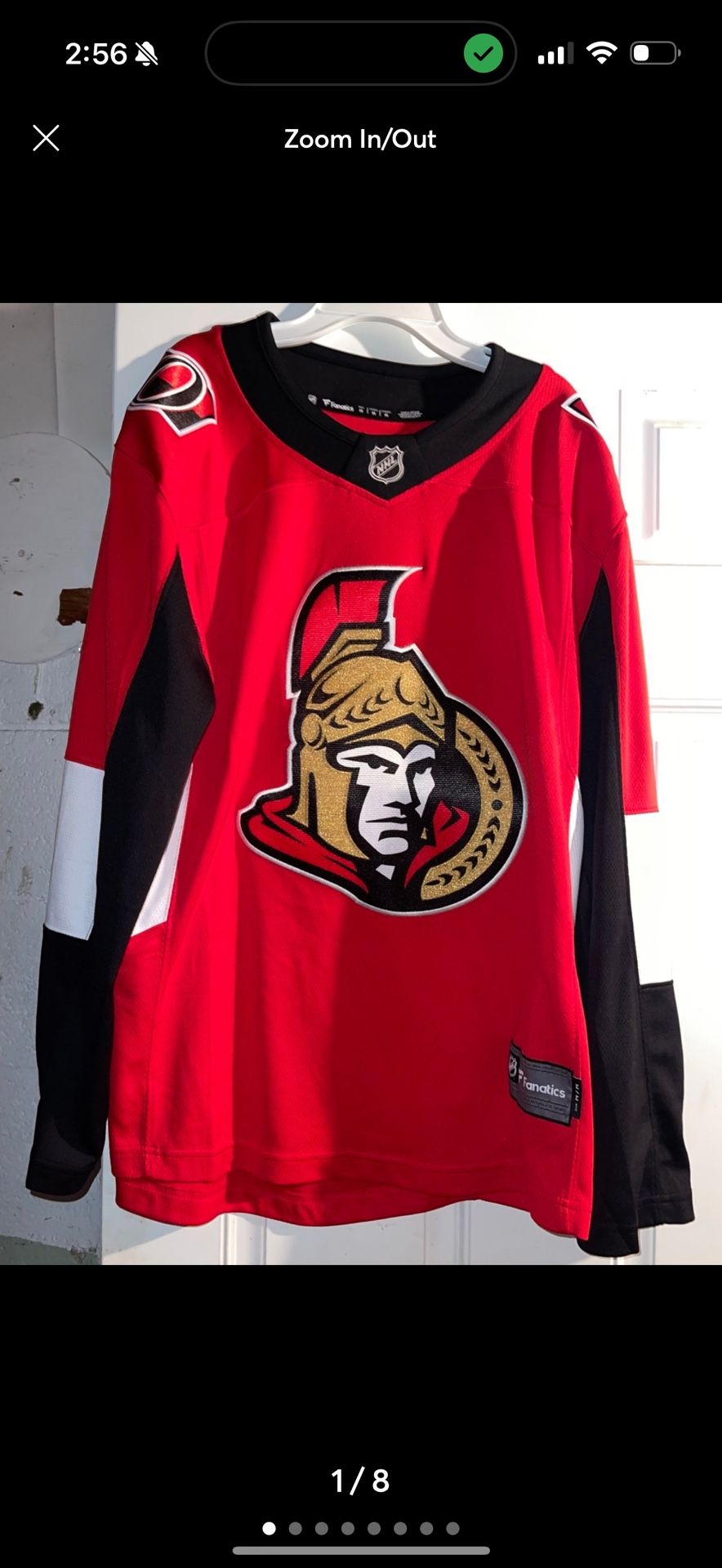 Fanatics NHL Ottawa Senators Jersey Mens Size Medium Authentic Fan Wear Shop Apparel Great Condition Never Worn Stitched Made In Vietnam Long Sleeve