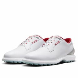 Nike Air Jordan ADG 5 Golf Cleats Wide White Silver Red Men's Size 12 FQ7874-101