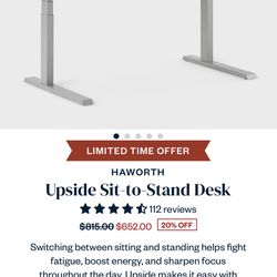 Haworth Adjustable Desk