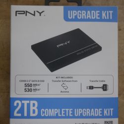 PNY 2TB CS900 2.5” Solid State SATA-III SSD Upgrade Kit w/Transfer Cable SoftwarE. NEW .