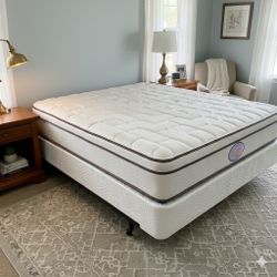 New Queen Mattress And Box Spring 2 Pc Bed Frame Is Not Included 