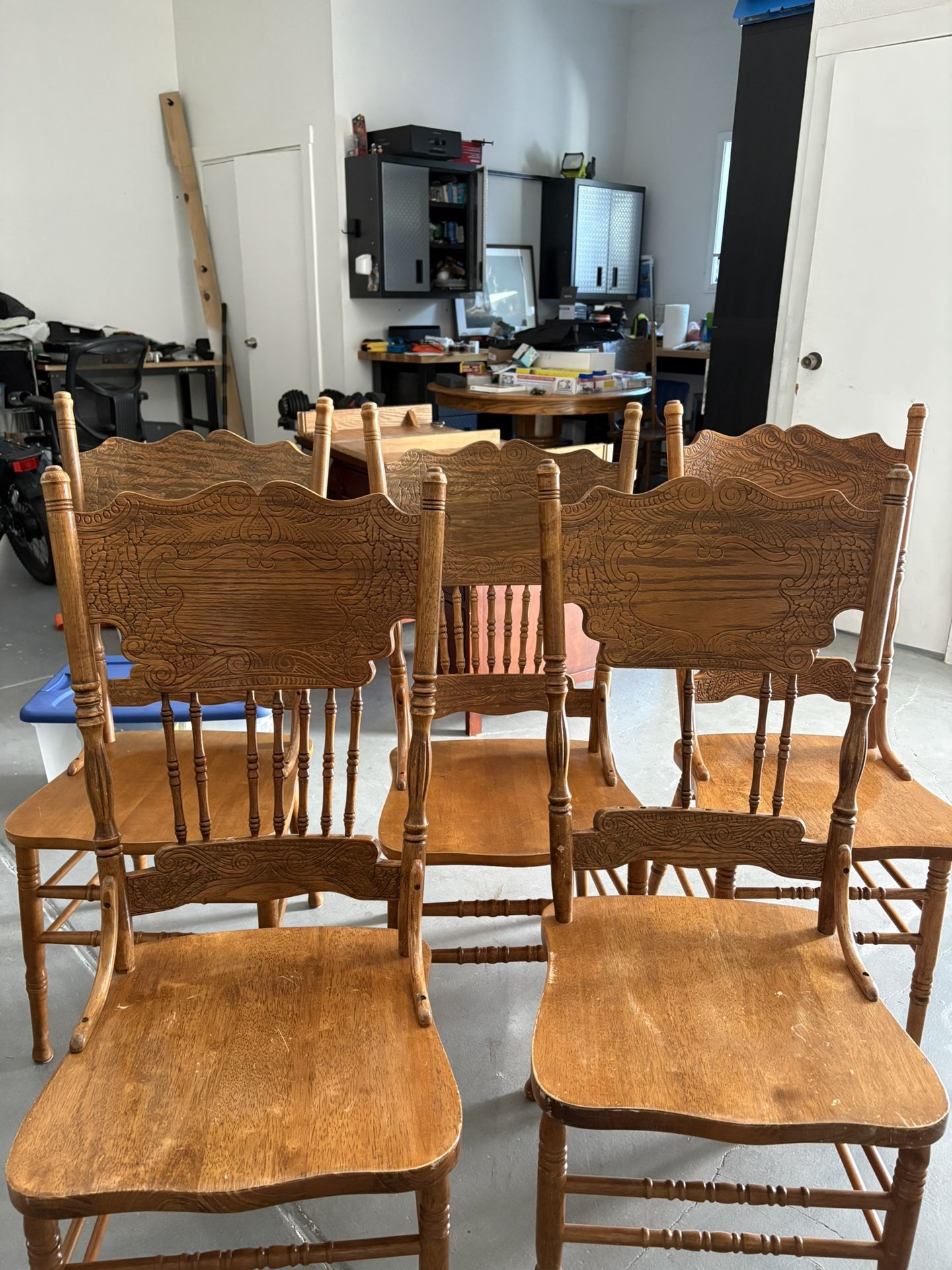 Apple Grove Solid Oak Amish Crafted Double Pressback Side Chairs by Hermie’s 4 Chairs