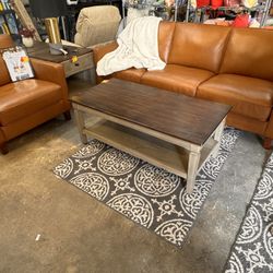 Sofa And Chair Top Grain Leather Camel Color 