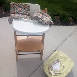 Stokke Tripp Trapp High Chair with cushion, tray and newborn set