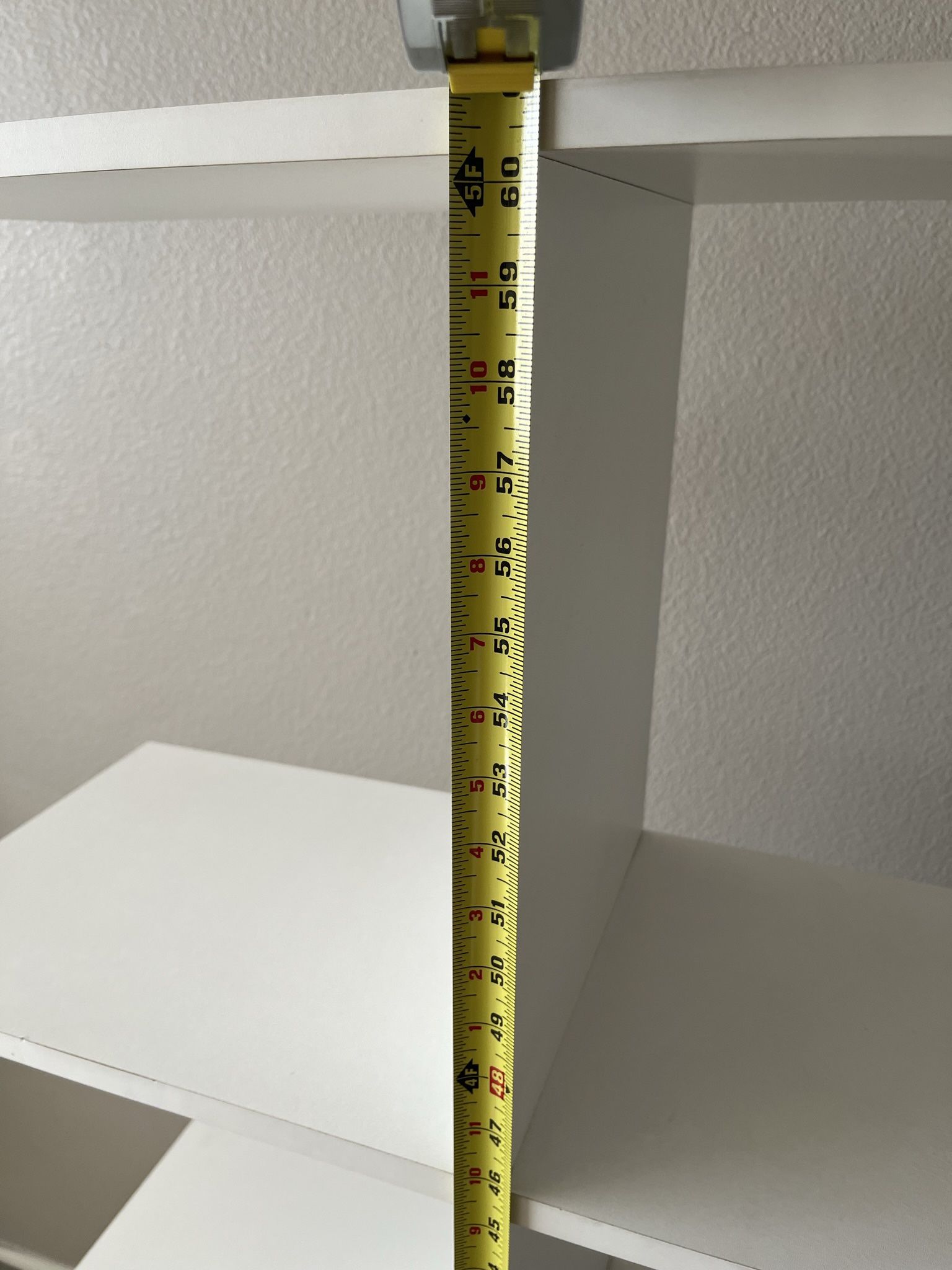 Storage Shelf Clean White Wood Sturdy Build Good Conditi for Sale in