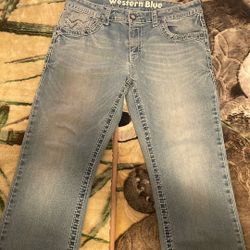 Western Blue Pants
