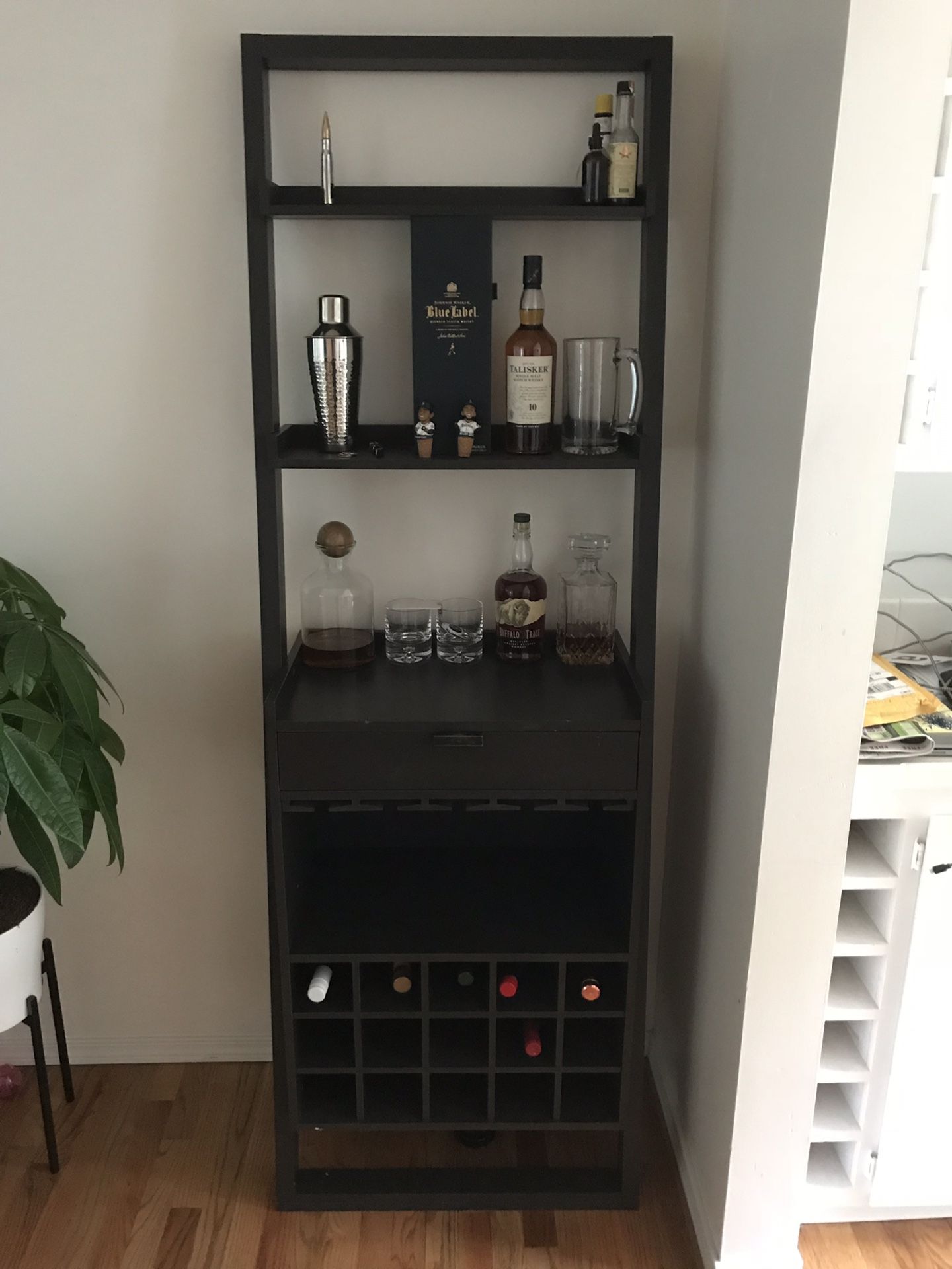 Crate and barrel leaning wine rack sale