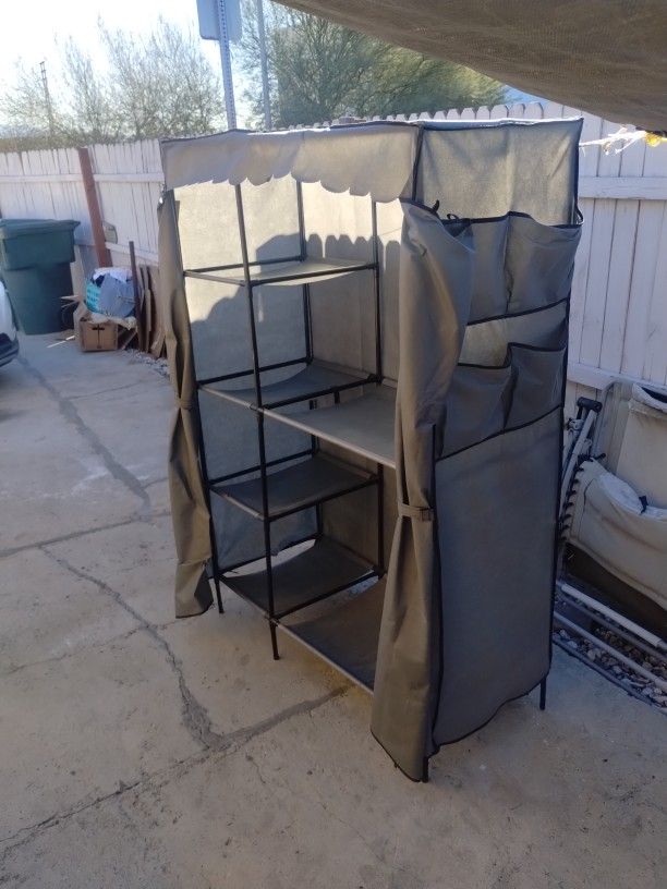 Portable Closet Double Hanger For Storage Space Closet