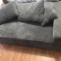 Ribless Couch And Ottoman Brand New!
