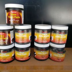 Stove Polish Paste Restore Protect Black & Noir Color Brand New