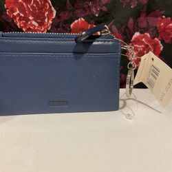 Authentic Coach Leather Wallet Keychain/Key Fob