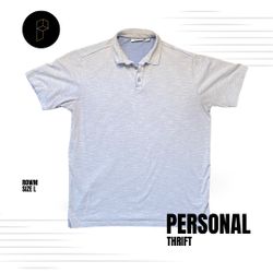 ROWM Men’s Shirt Size Large Polo Light Blue