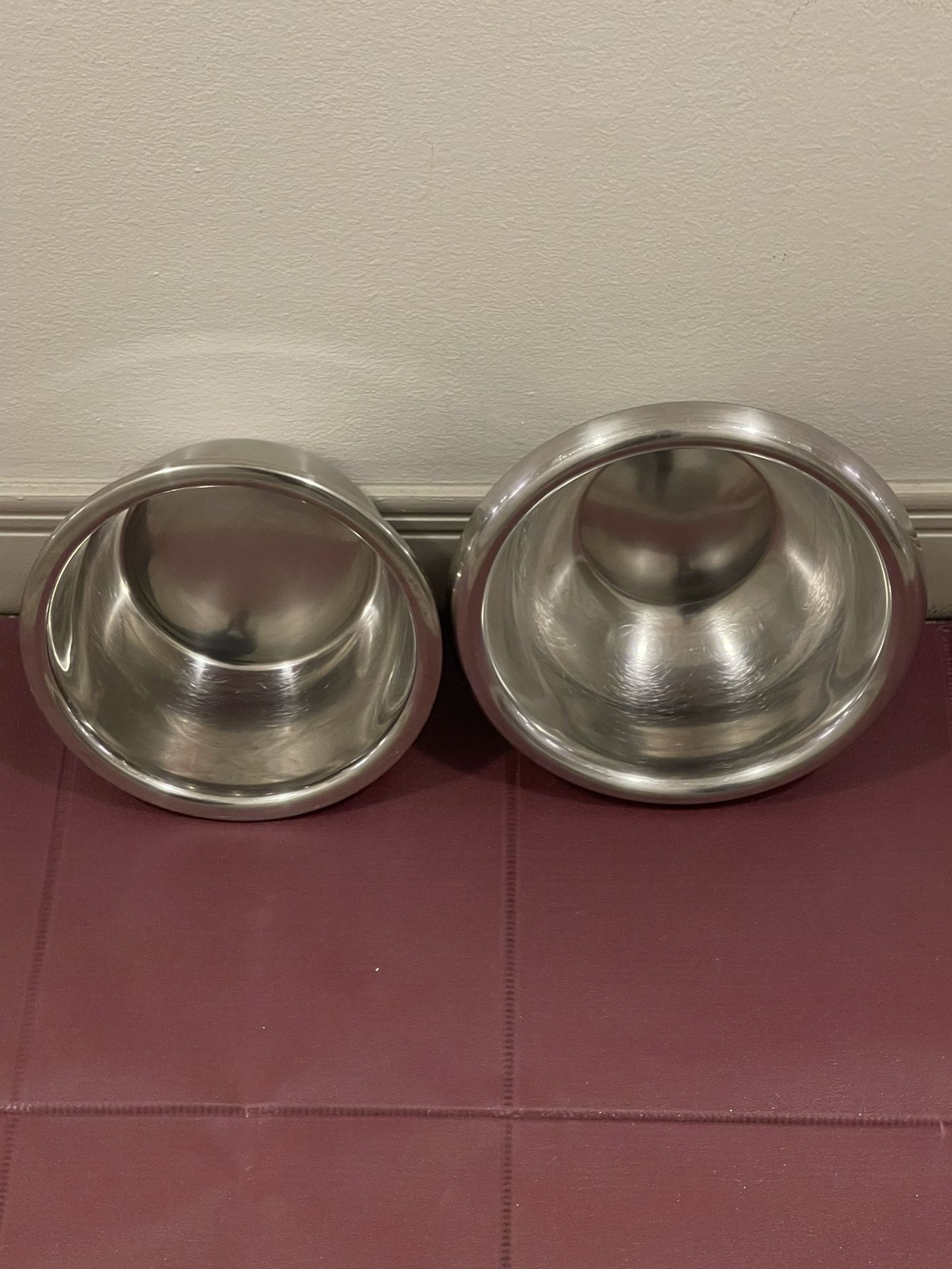 STAINLESS BOWLS - posted price for BOTH BOWLS purchased together is firm.