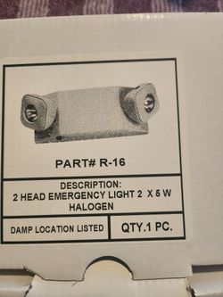 2 HEAD EMERGENCY LIGHTS