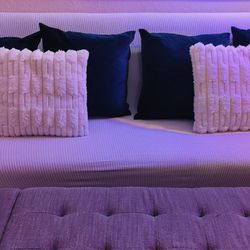 ""BEST OFFER ""Sleep sofa And Ottoman With Storage 