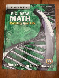 Textbook: Big Ideas Math / Teaching Edition / 6th Grade