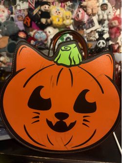Pumpkin cat purse