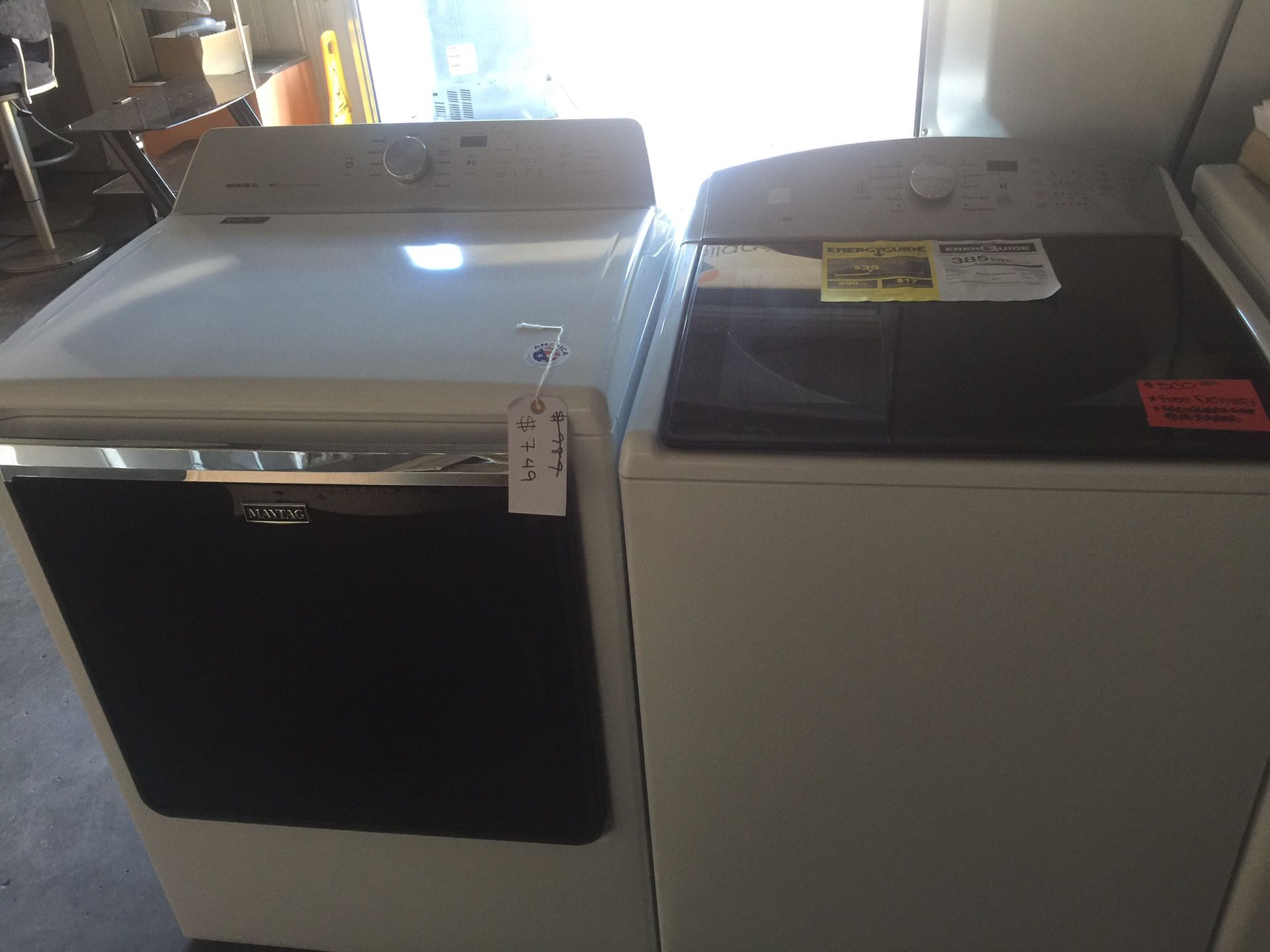 Maytag Washer and kenmore gas dryer