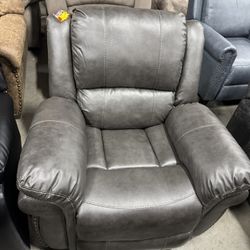 Grey Reclining Rocking Chair (2/2) Mecedora reclinable gris