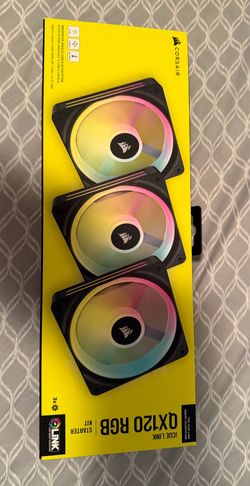 Corsair Fans QX120 Black , 3-packs