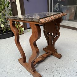 Antique Italian Renaissance Marble Side Table 