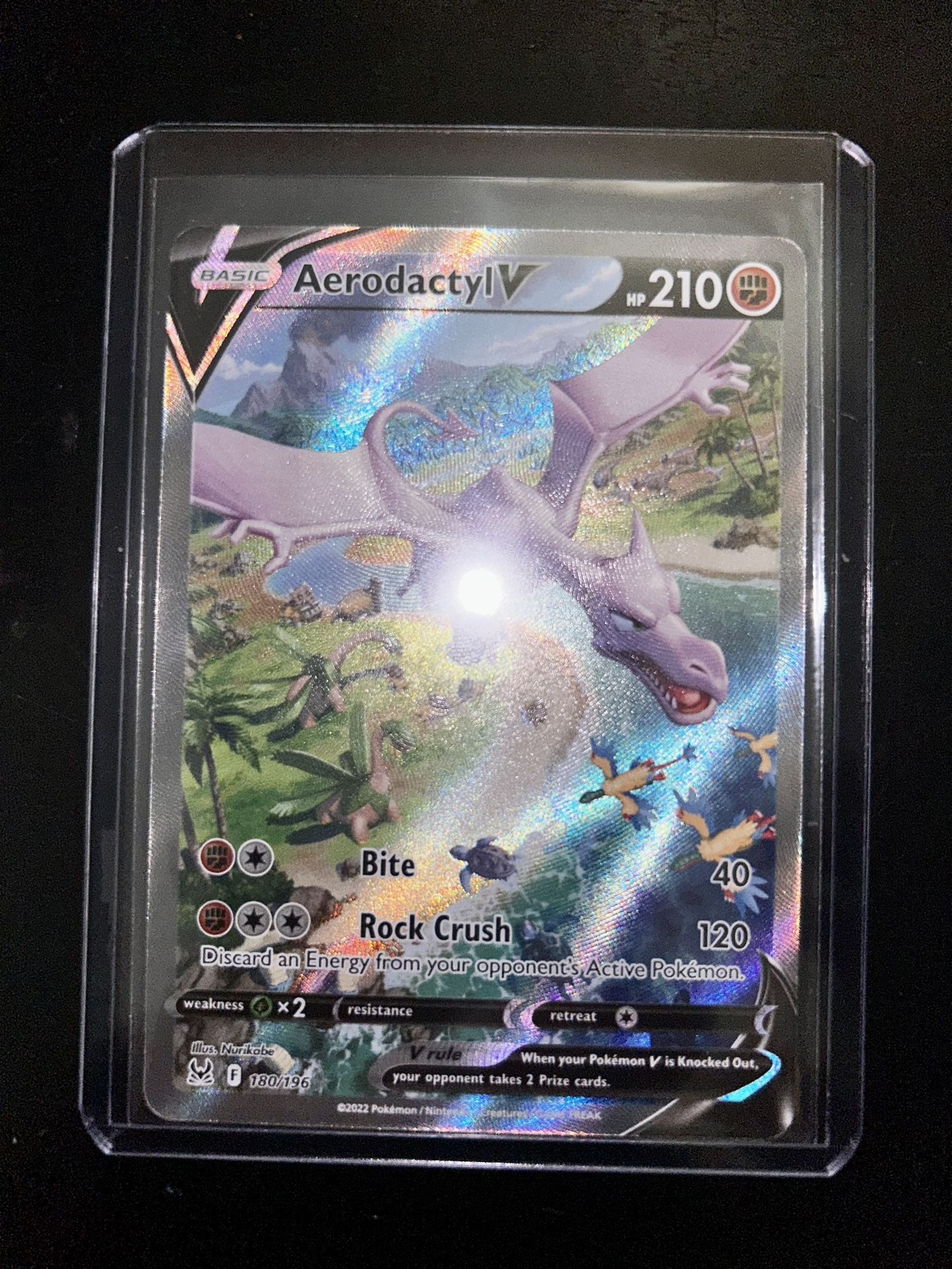  Pokemon - Aerodactyl V - 180/196 Lost Origin Full