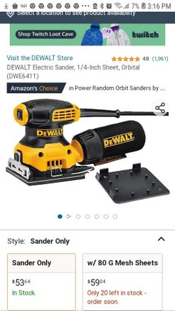 DEWALT PALM SANDER