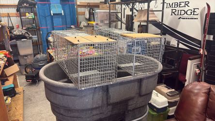 Live animal cage traps