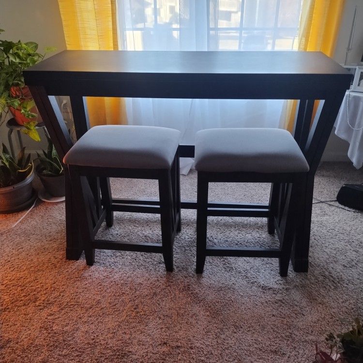 Kitchen Table And Stools Bar Height