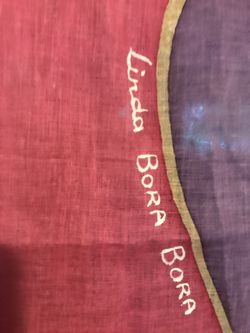 Silk screen art on fabric from Bora Bora in 1980