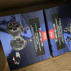 Pyle 800W 4" Waterproof Marine Speakers with Amplifier