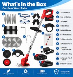 21V Cordless Weed Eater / Grass Trimmer 🌿