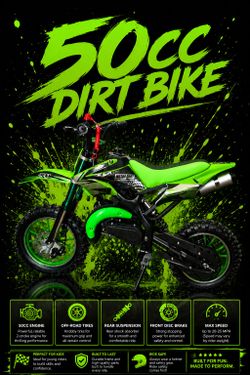 49cc dirt bike, new in box
