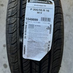 (1) CONTINENTAL PRO CONTACT 205/55/16