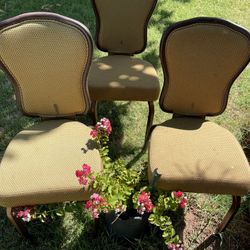 Beautiful 3 Chairs In Excellent Condition 