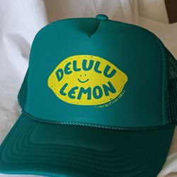 Vintage 1980s DELULU Lemon Trucker Hat