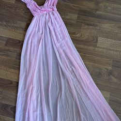 Princess, Sheer Long Pink Nightgown Dress Size Large