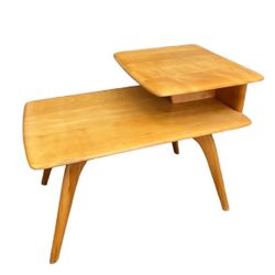 Vintage Solid Wood Maple Mid Century Modern End Table Set by Heywood Wakefield original Finish 